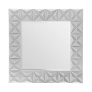 Acroya Square 3D Effect Wall Mirror In Grey