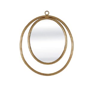 Alexia Wall Mirror Oval In Gold Finish