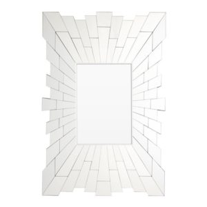 Glitacoz Rectangular Wall Mirror In Silver
