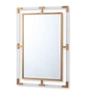 Missoula Rectangular Wall Mirror In Gold Frame