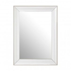 Susann Rectangular Wall Bedroom Mirror In Clear Frame