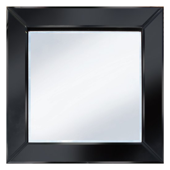 Brilliance Black 60×60 Square Wall Mirror - Home-Furniture-Plus.com