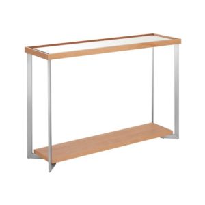 Furud Townhouse Mirrored Glass Console Table In Natural