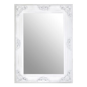 Barstik Rectangular Wall Bedroom Mirror In Antique White Frame