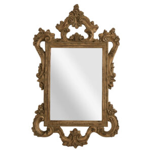 Barstik Rectangular Wall Bedroom Mirror In Rich Gold Frame