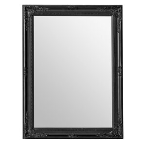 Calotas Rectangular Wall Bedroom Mirror In Black Frame