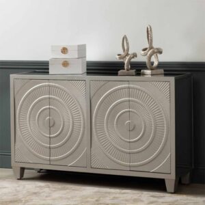 Canfield Mirrored Sideboard With 4 Doors In Champagne